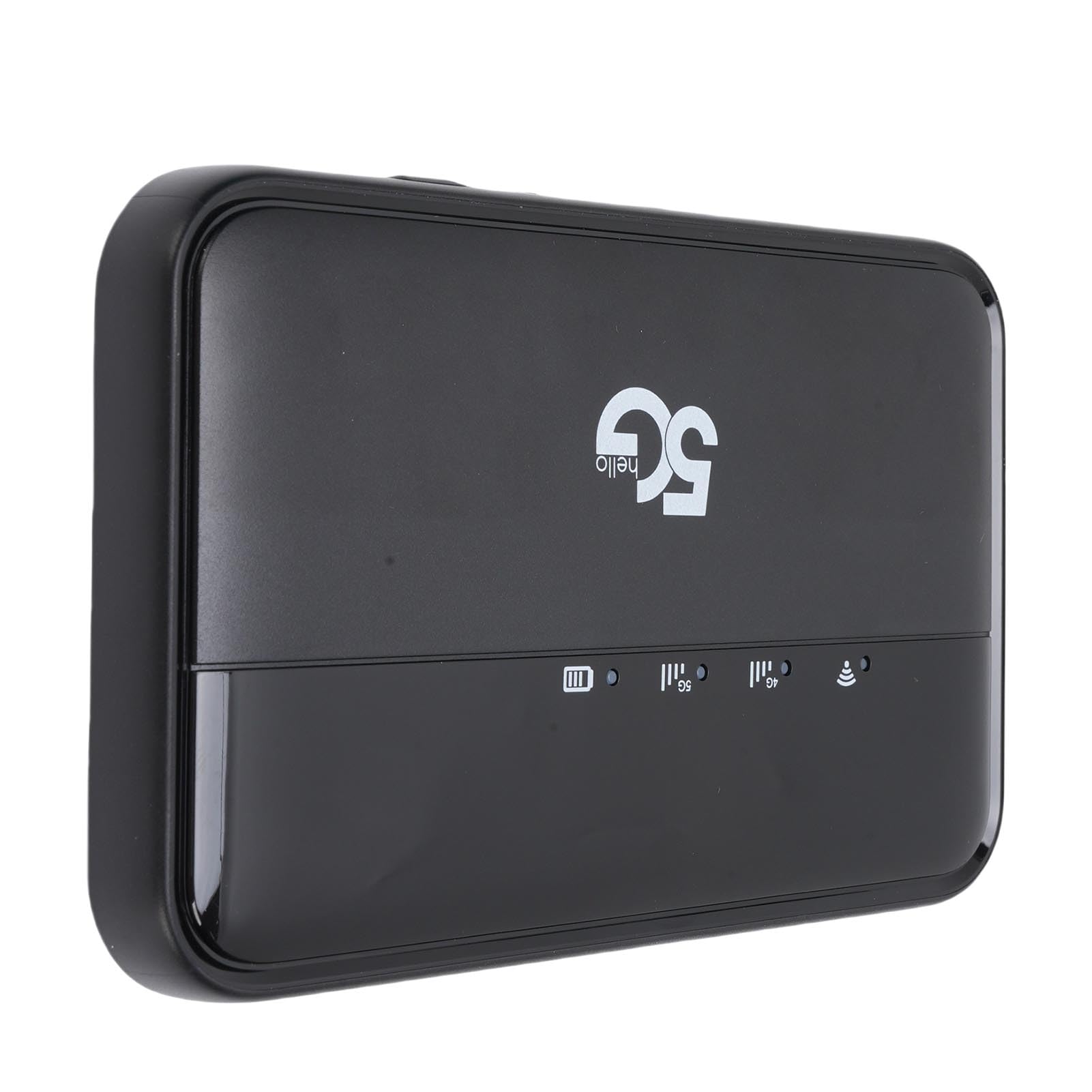 Zunate Tragbarer 5G-Hochgeschwindigkeits-WiFi6-Reise-Hotspot-Router für 32 Geräte mit 10000-mAh-, Schwarz, für Reisende und Geschäftsleute