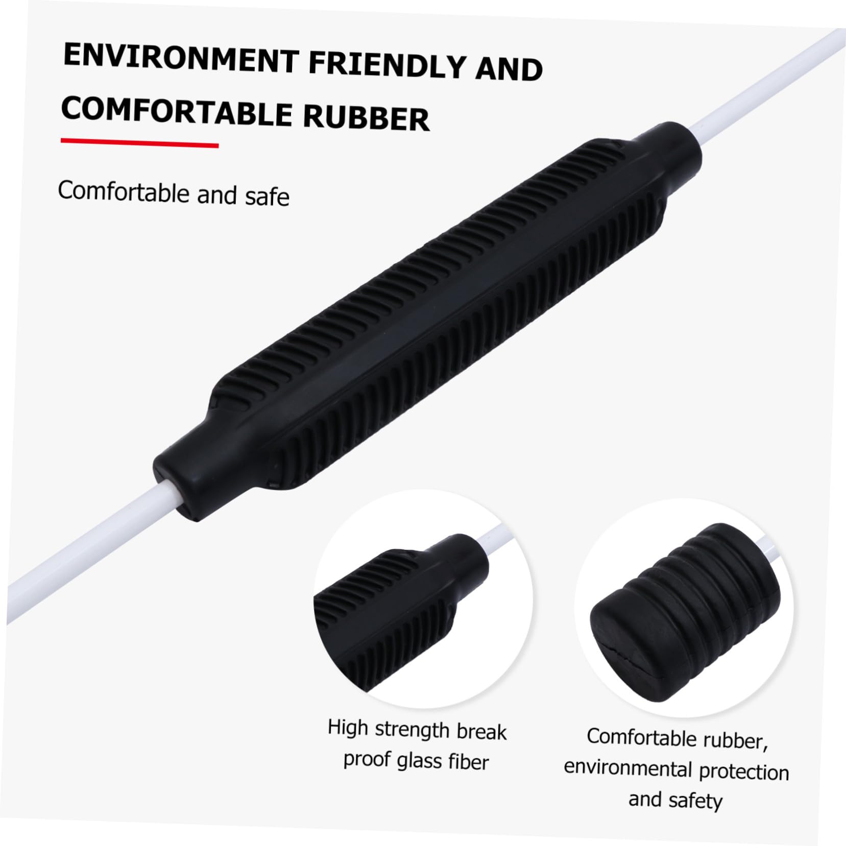 TOYANDONA Elastische Vibrationsfitness Stange Gummi Trainingsstab Für Ganzkörper Krafttraining Zuhause Pilates Yoga