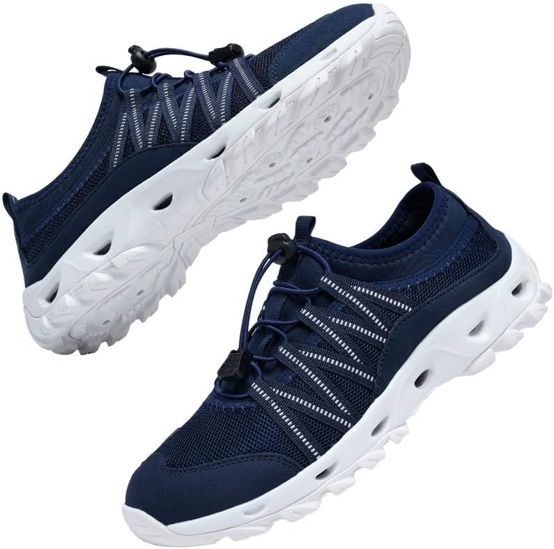 SOBASO Water Shoes Men Hiking Quick Dry Aqua Swim Beach River Barefoot Shoes for Boat Hike Surf Sport Diving Sailing Travel Adult Unisex