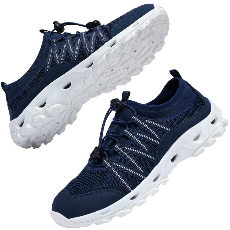 Image of SOBASO Water Shoes Quick Dry Lightweight Swim Shoes for Men Ideal Hiking Water Shoes Fishing Shoes River Shoes Beach Shoes Men Durable Comfortable Design
