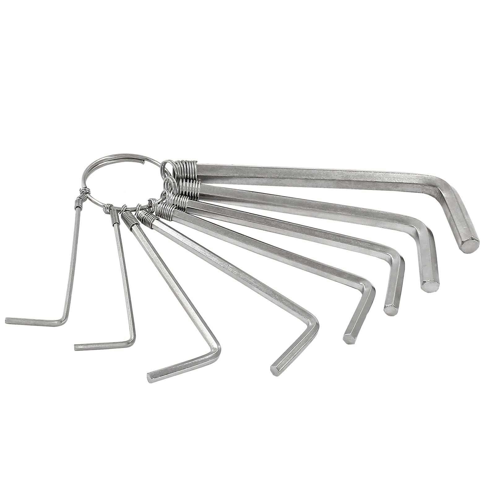 LDEXIN 8Pcs Allen Wrench Hex Key Set, Metric L Shape Hexagon Head Wrench 1.5mm-6mm, Allen Repair Tool