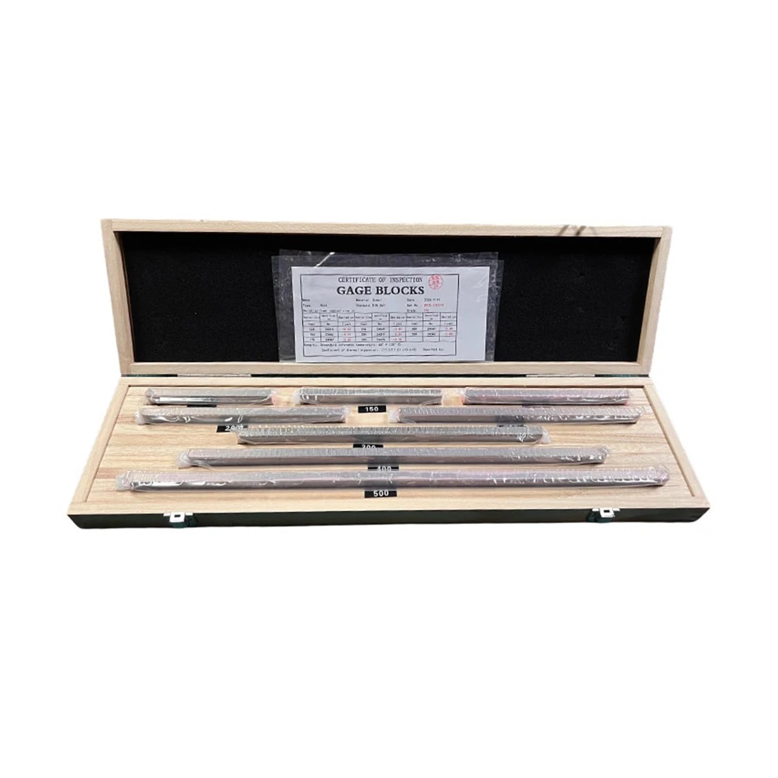 8 Sztuk/zestaw Stalowe Płytki Wzorcowe HSS 125/150/175/200/250/300/400/500mm Klasa 0 Do Kalibracji Mikrometru Precyzyjny pomiar