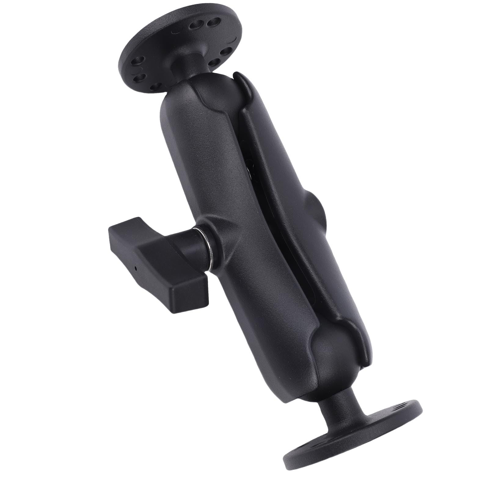 Soporte de Brazo de Doble Zócalo de Aleación de Aluminio, Rotación Ajustable de 360° para Carretillas Elevadoras, 1 Unidad