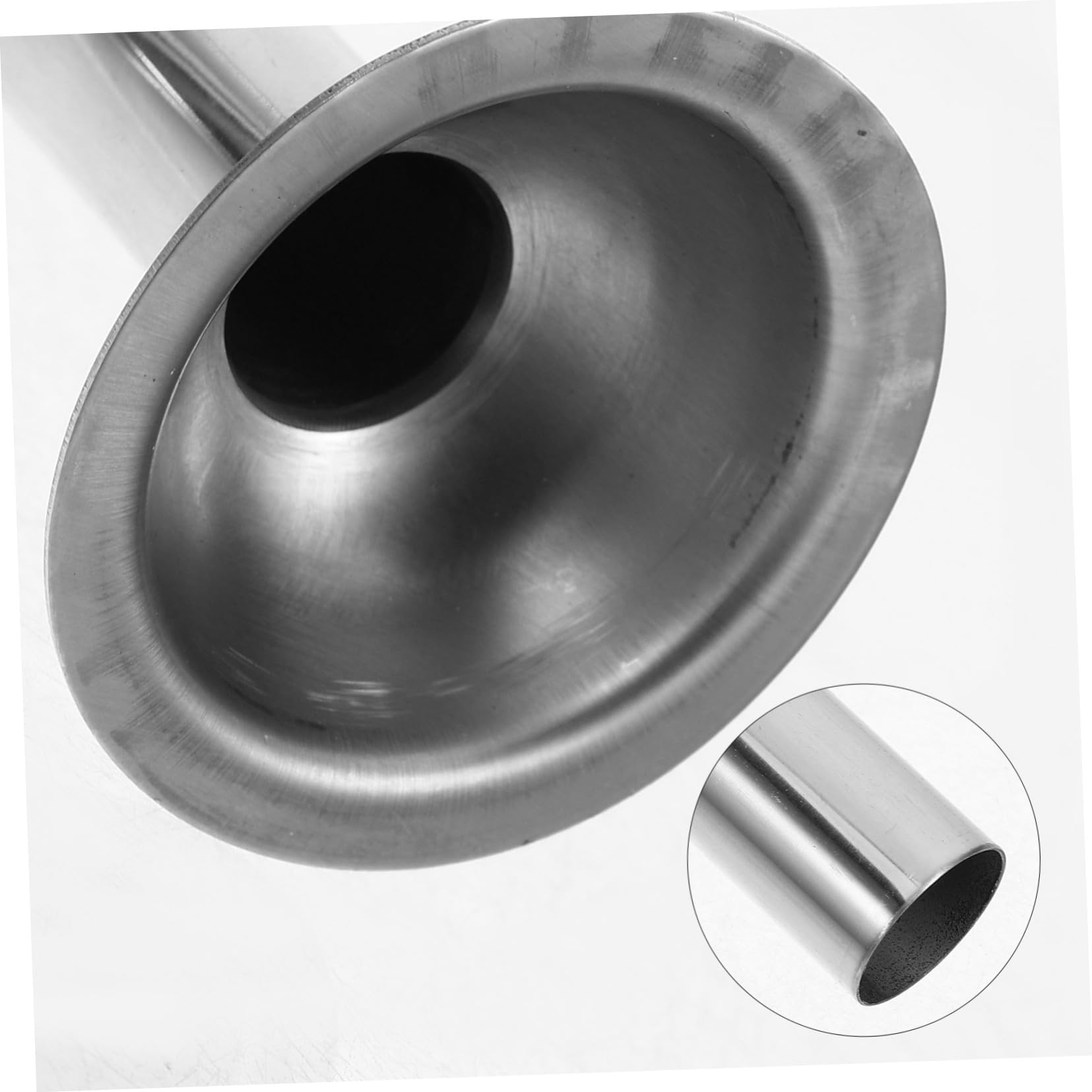 Hemoton 3pcs Set stainless steel funnel meat stuffing maker kit lem stuffing tubes socking stuffers stuffer funnel stuffing tubes hand salami metal sausage extruder