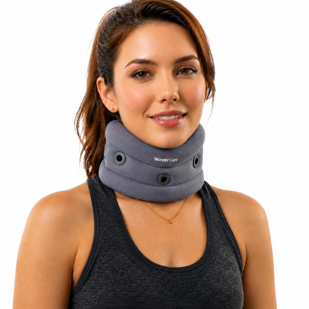 Wonder Care WC- Soft Cervical Collar Adjustable Collar Neck Support Brace, Neck Support Soft Neck Collar Neck Brace for Neck Pain and Support for Women & Men- Medium