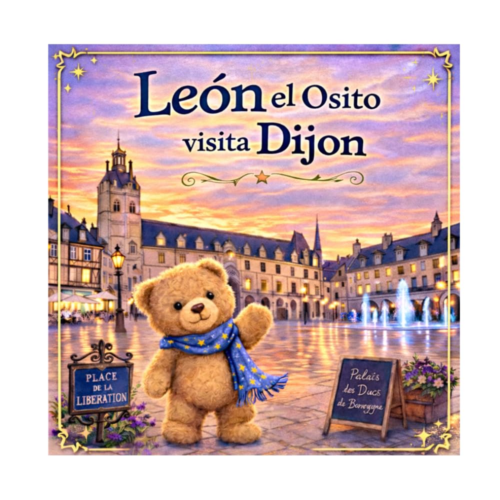 León el Osito descubre Dijon: Una aventura divertida para niños de 3 a 5 años • Descubrir la ciudad • Adivinanzas (León el osito visita Francia)