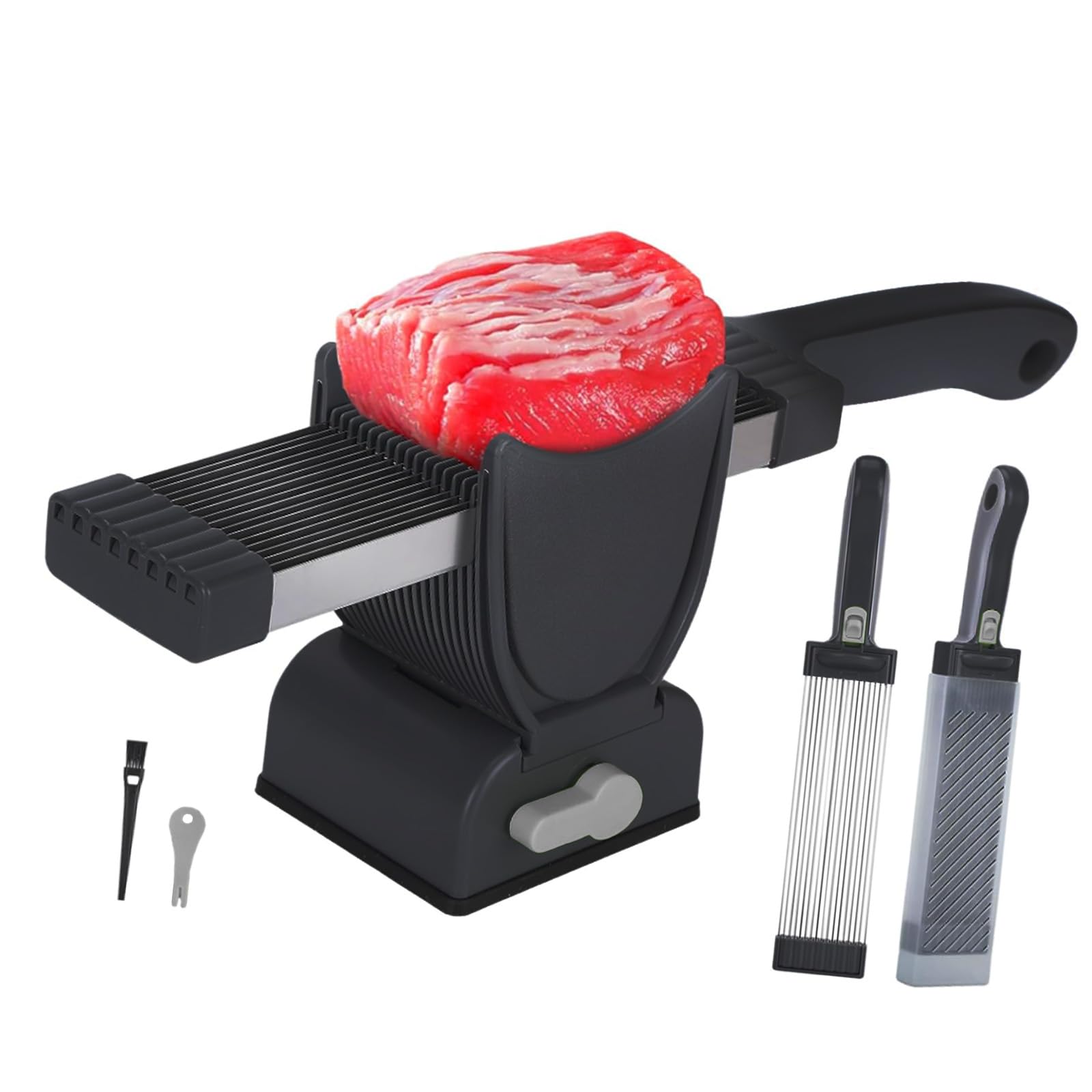 Xinsheinelry Stainless Steel Slicing Tool Multifunctional Meat Cutter for Meat Vegetables Cheese Fish Chicken Slicer Kitchen Slicing Tool