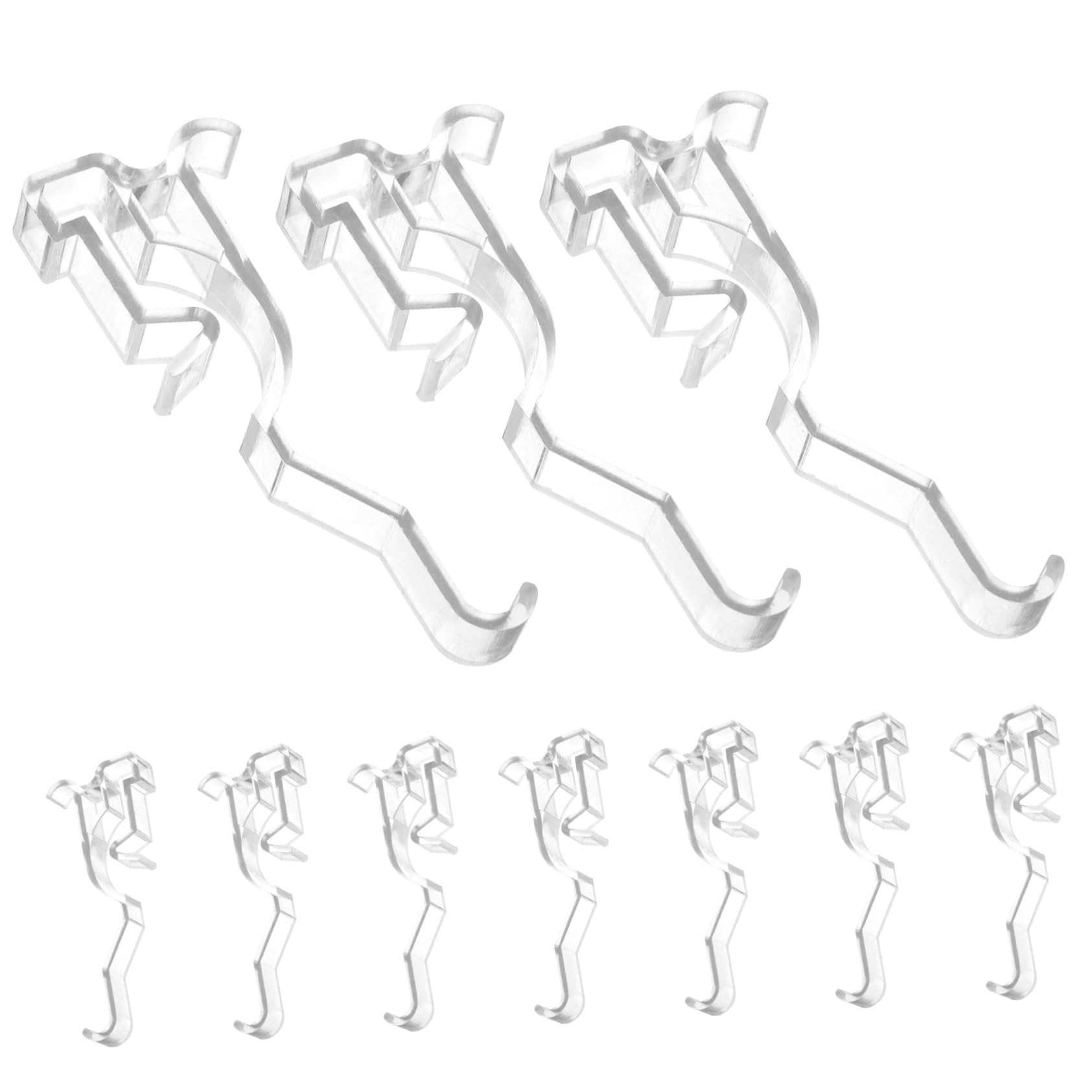 Cabilock 10pcs Clear Valance Clip Window Blind Clips Blind Valance Clips Valance Clips for Vertical Blinds Blind Replacement Parts Blinds Replacement Parts Valance Clips 3 Inch Blind Repair