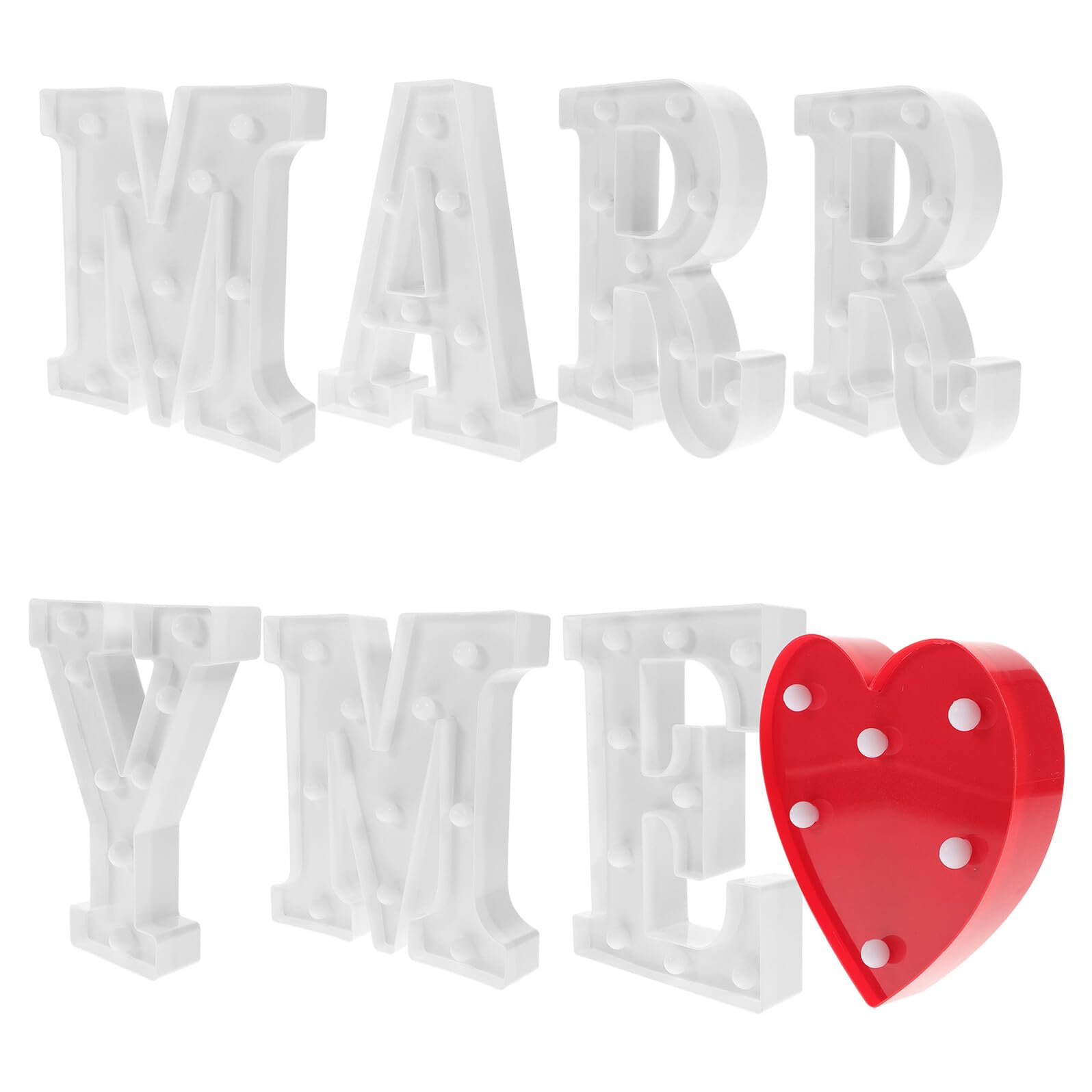 Angoily Luci a LED Lettere e Numeri Decorativi Insegne Luminose a Batteria per Feste e Matrimoni Lampada Notturna da Tavolo Design Alfabetico per Camera e Soggiorno