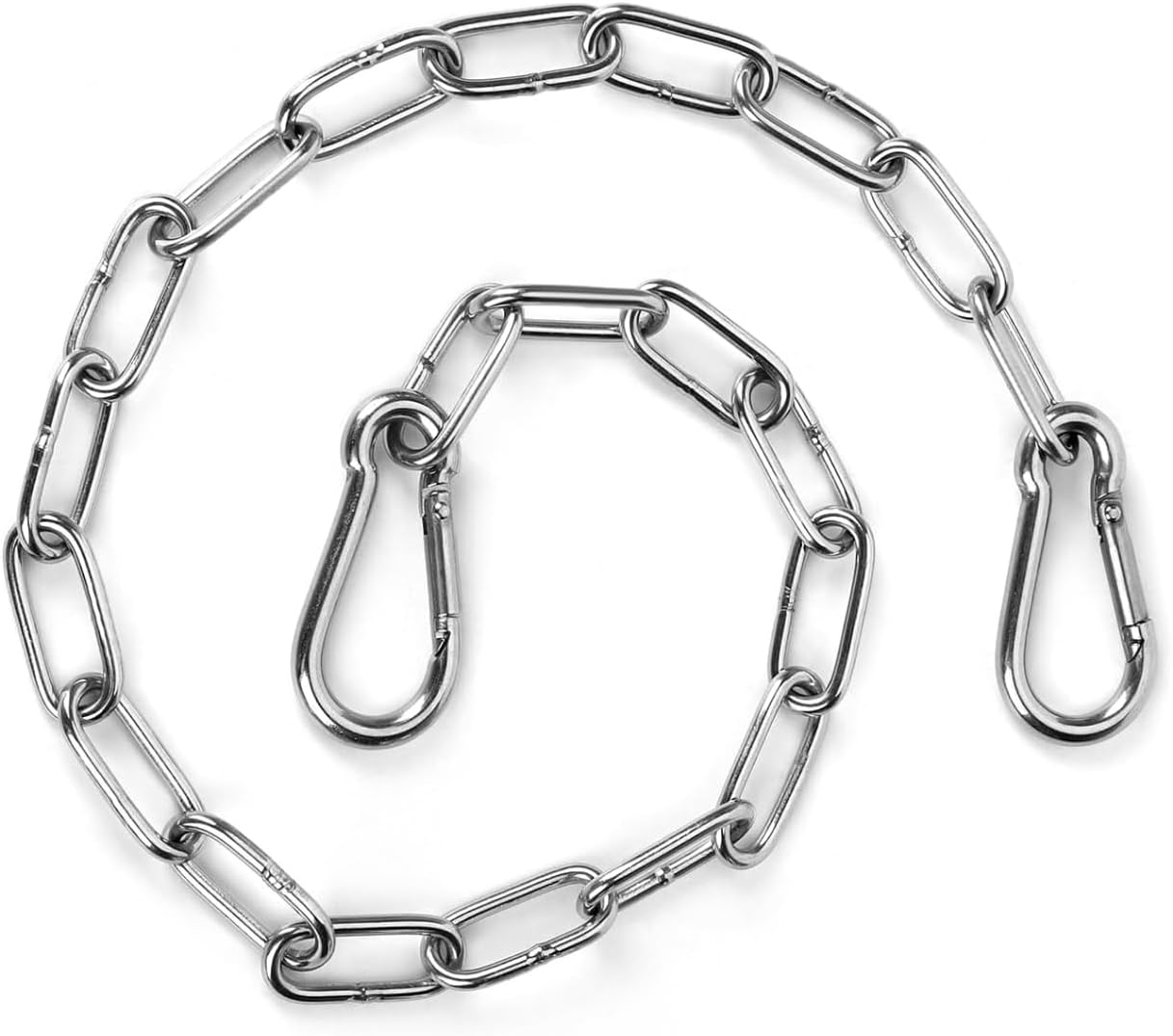 40 Inch Gate Chain Lock, 1 Pack Stainless Steel Gate Chain Lock, Gate Chain for Garden, Yard, and Farm Use Outdoor Fence, for Pet Cages, Dog Horse Goat Cow Corral Supplies, Heavy Duty Hanging Chains
