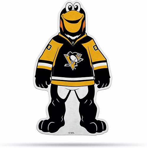 Miniatura 200 de NHL Rico Industries - Banderín de corte en forma de banderín, decoración del hogar y sala de estar, fieltro suave EZ para colgar