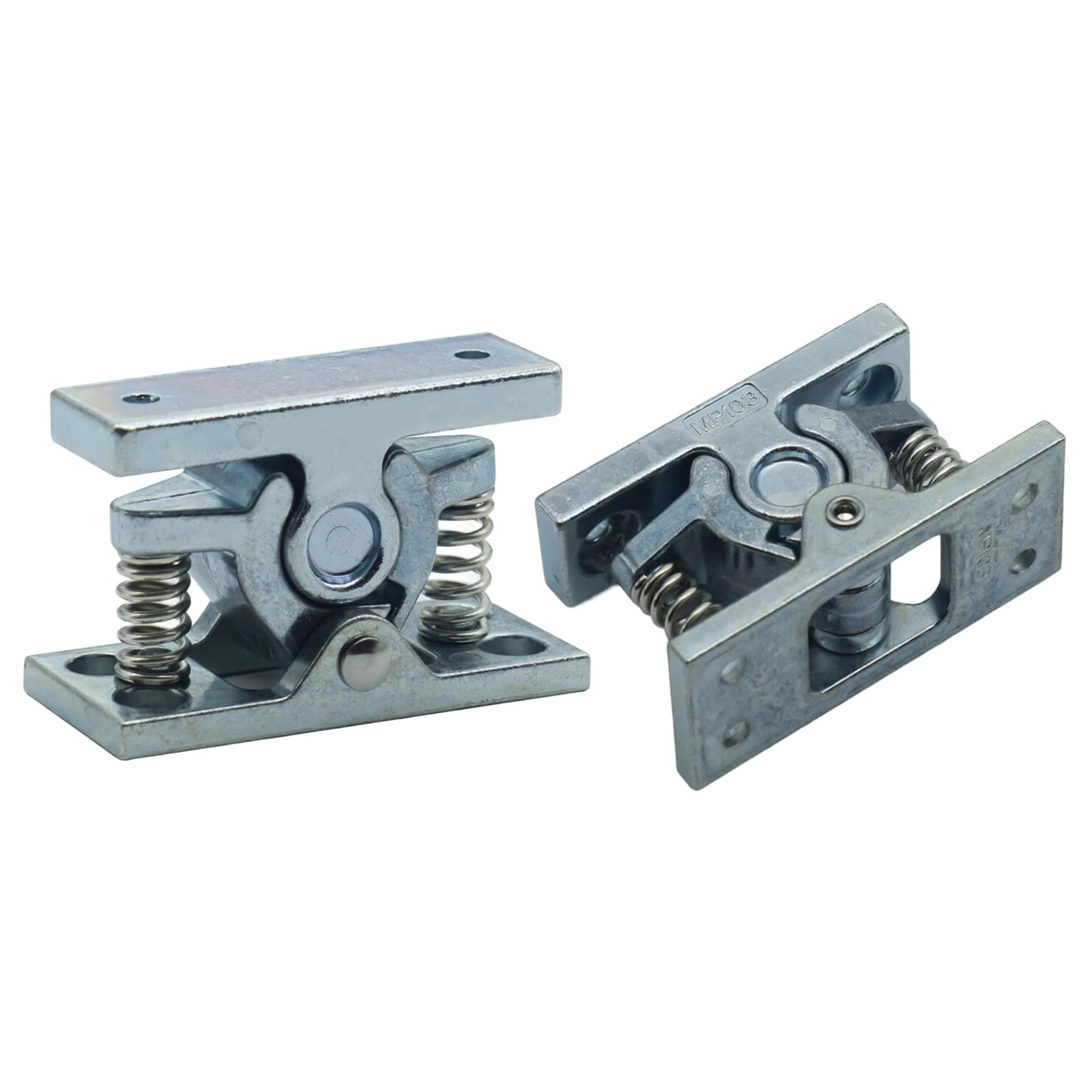 Jazuaiao Multicolor 2Pcs Reinforced Spring Loaded Door Latches Zincs Alloys Construction Quiet Operations Rustproofed Heavy Use Automatic Locking Latches