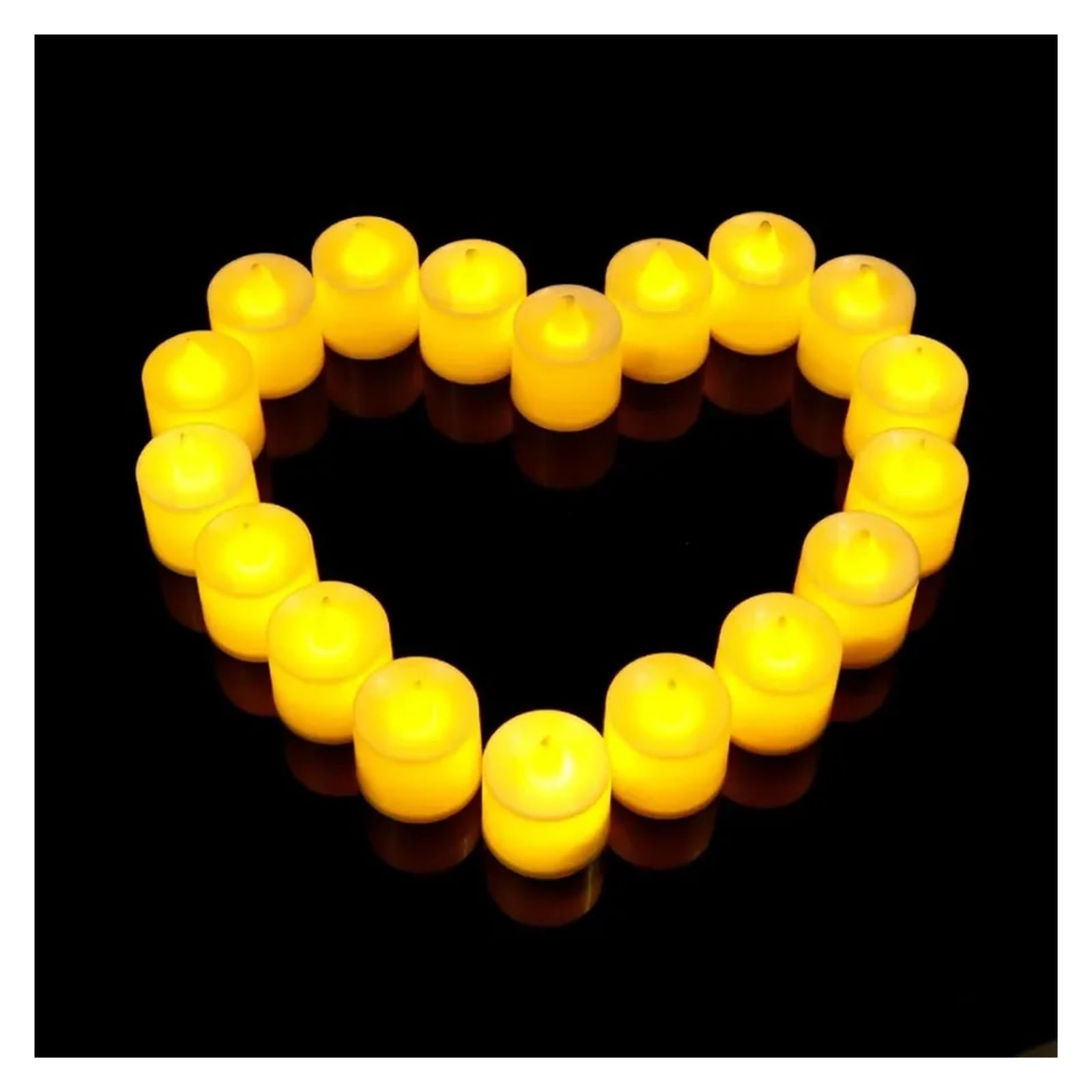 Bougie LED vacillante avec bougies chauffe-plat sans flamme Décoration pour la maison de mariage Bougie à lumière chaude Plusieurs choix (lot de 24 (recommandé), 5 x 11)
