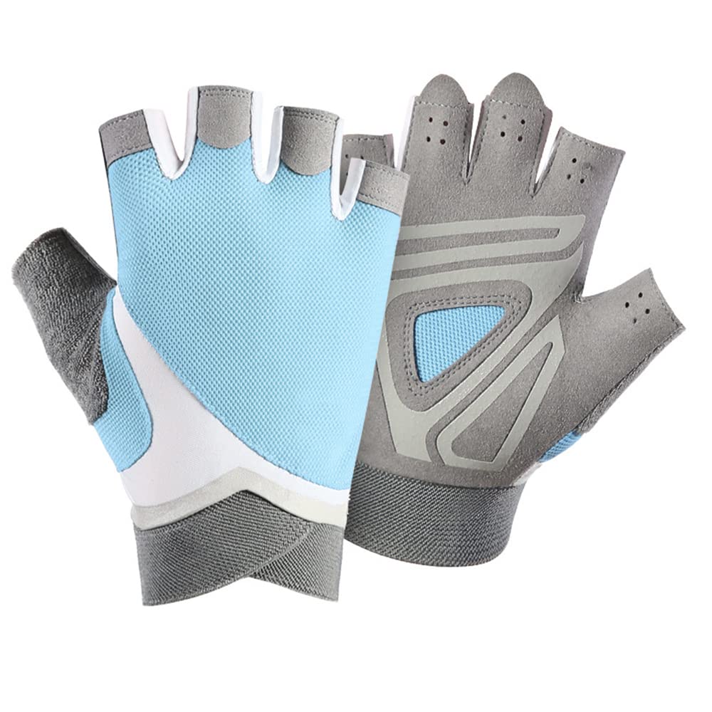 1 par de guantes de gimnasio profesionales para mujer, guantes de entrenamiento para levantamiento de pesas, guantes deportivos transpirables para culturismo, guantes protectores de mano de medi