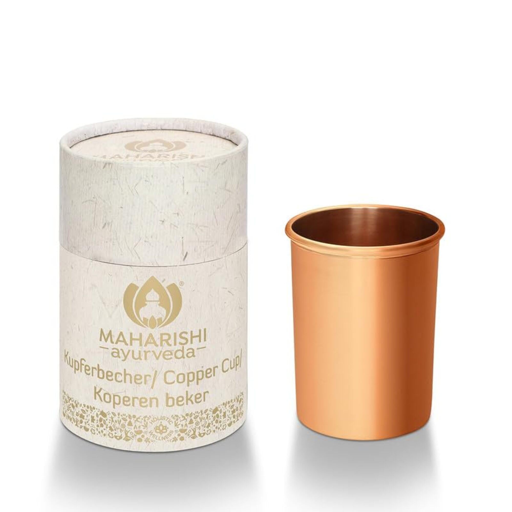 Tasse en cuivre pour eau ayurvédique Maharishi Ayurveda quotidien