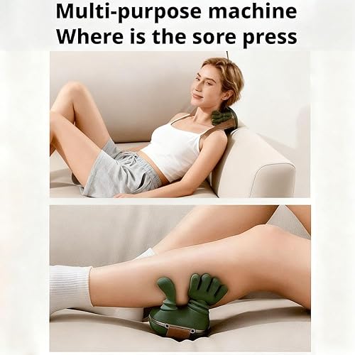 Miniatura 6 de Bionic - Masajeador térmico portátil, masajeador shiatsu de cuello y espalda, diseño ergonómico similar a la mano, diseño simulado de mano humana