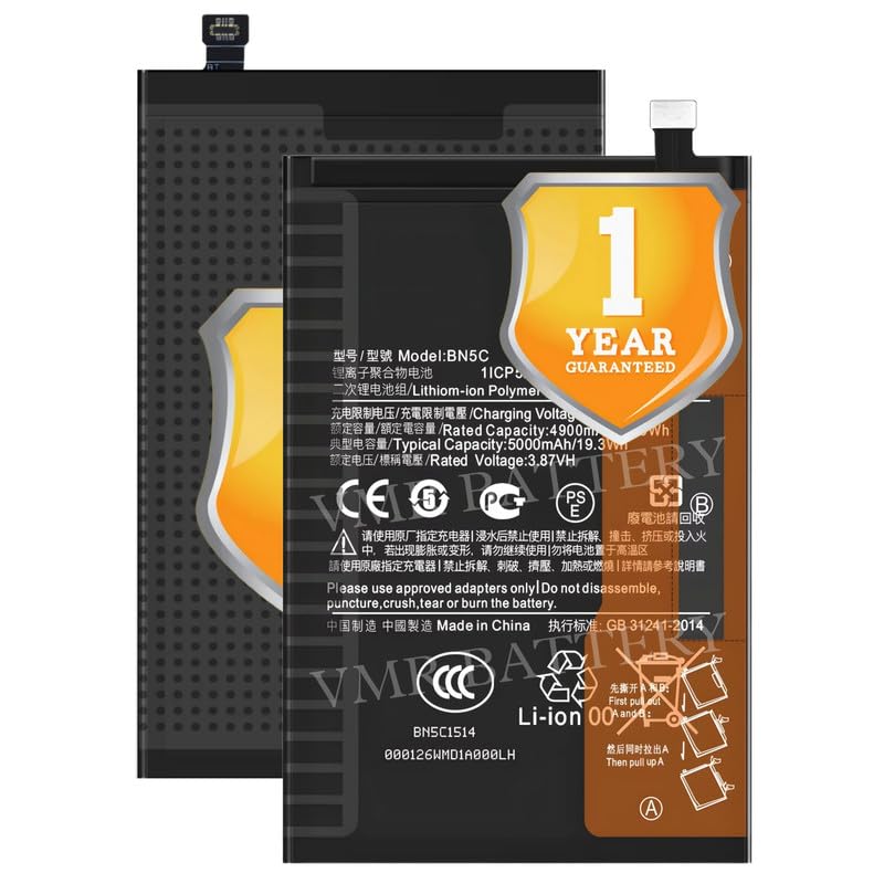Image of Original BN5C Battery Compatible for Xiaomi Poco M4 Pro 5G (1091116AG, MZB0BGVIN) - (5000mAh) - 1 Year Warranty K7