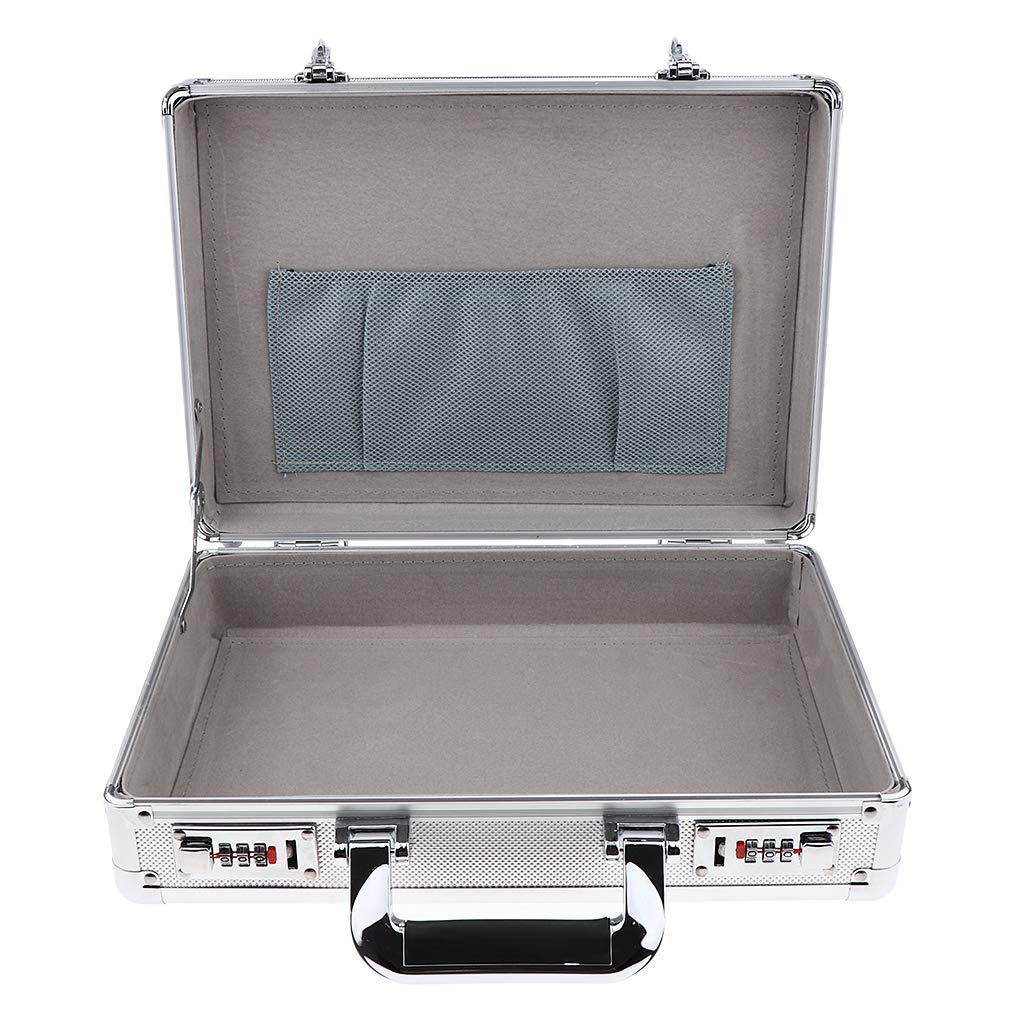 Estuche de maquillaje de aluminio con cerradura, bolsa de tijeras profesional para herramientas de peluquería