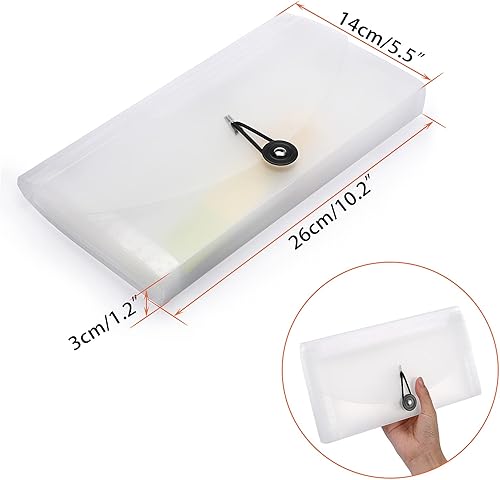 Miniatura 8 de BTSKY Carpeta de archivos expansible, 13 bolsillos, pequeña carpeta de archivo de acordeón, soporte para tarjetas expandibles, carpeta