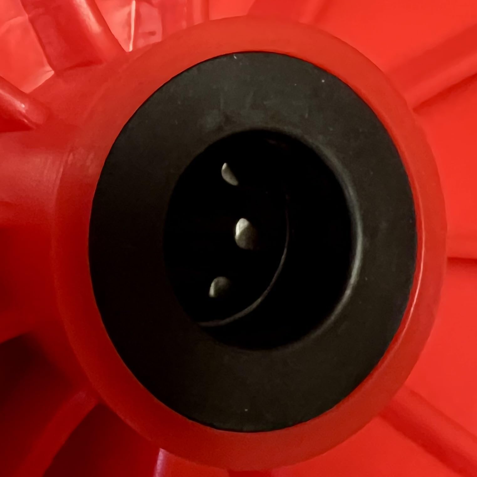 KOVA® 4x Schubkarrenrad Vollgummi PU 4.80/4.00-8 Rad für Schubkarre Pannensicher - 120 kg Traglast - Kunststoff-Felge - Ø 380mm Schubkarrenrad 4.80 4.00-8 - Schubkarren Ersatzrad Vollgummirad Schw/Rot