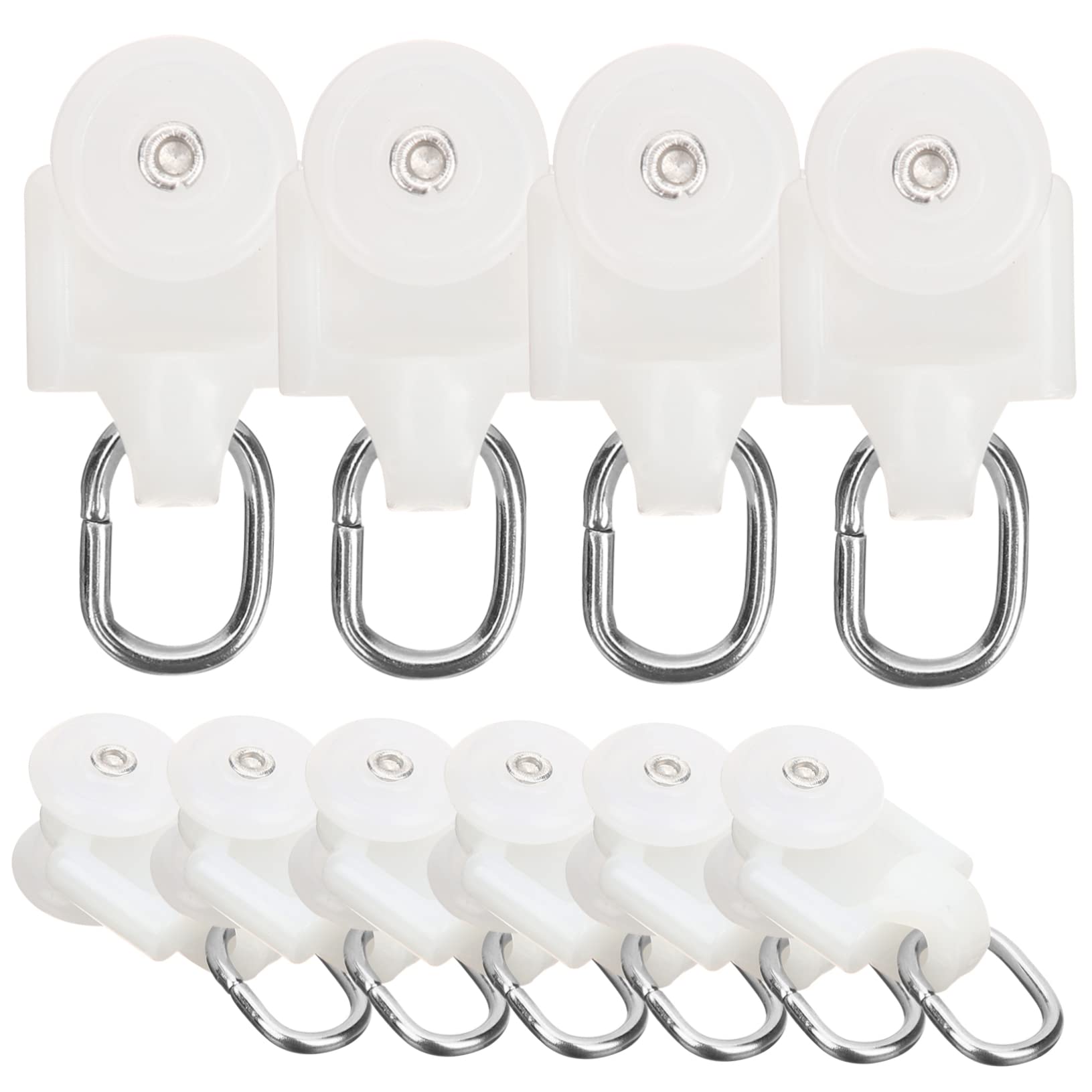 STOBAZA Curtain Parts Set 10pcs Track Pulley Easy to Use Fit for Various Curtains