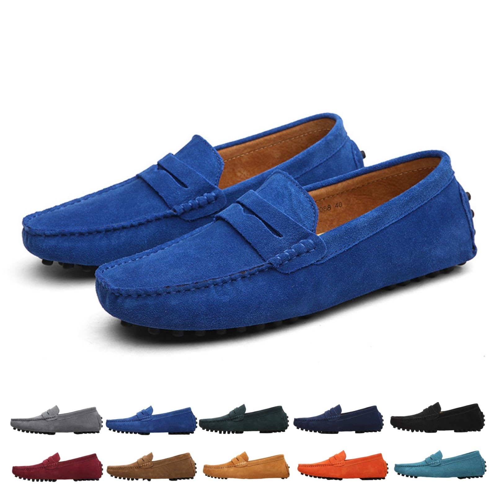 Mocasines cómodos de gamuza para hombre
