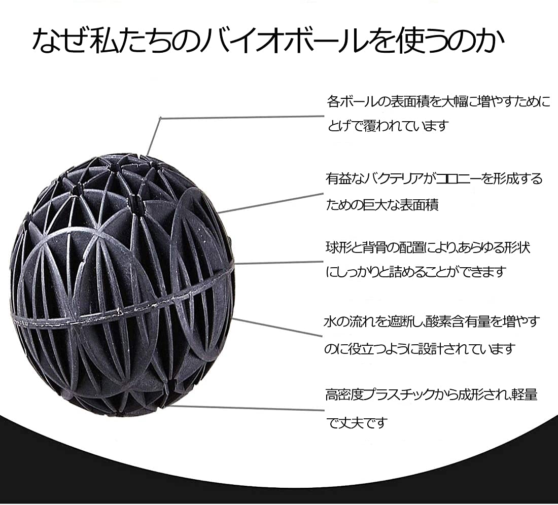 Amazon | OsAtNb バイオボール ろ材 水槽用ろ過材 水槽 ろ材