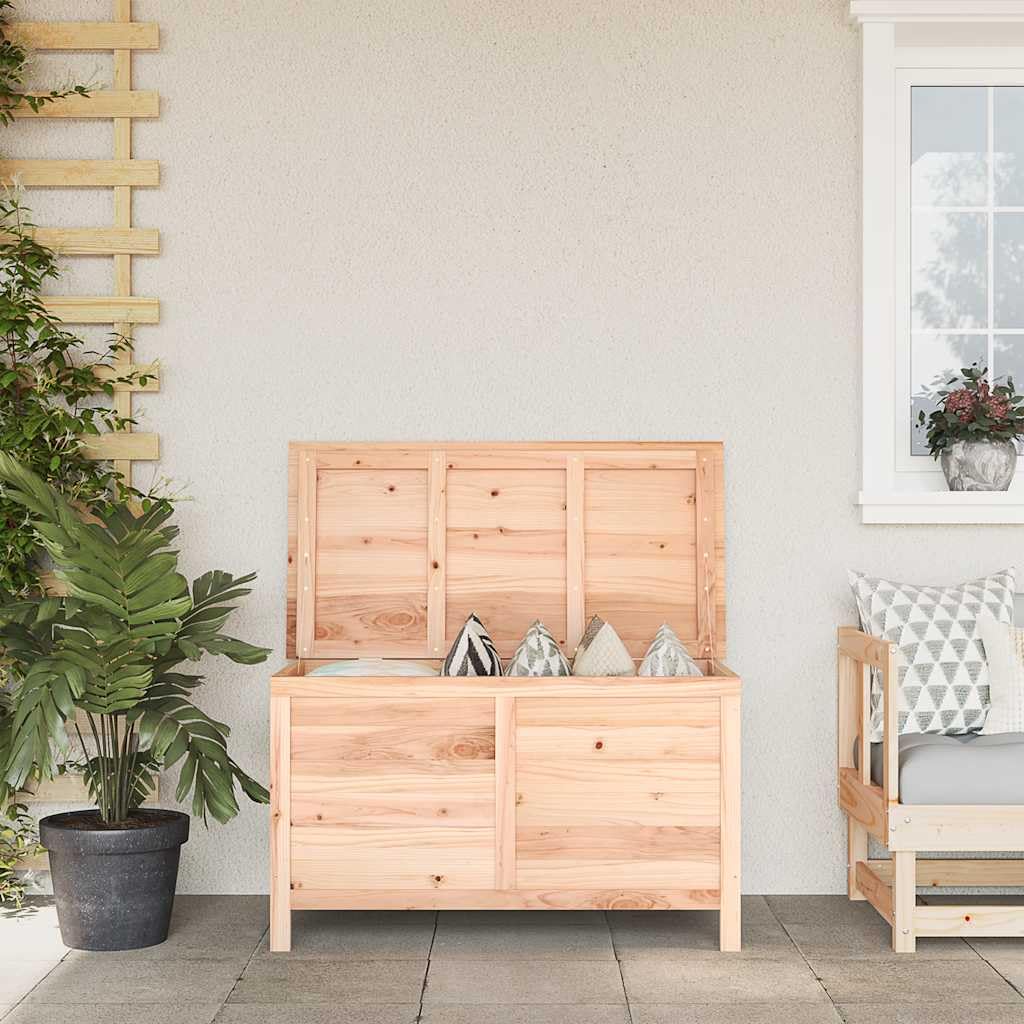 Scatola per cuscini per esterni, 99 x 50 x 56,5 cm, in legno massello di abete | Stoccaggio Giardino, Patio, Coperte, Giocattoli, Telaio Robusto, Durevole