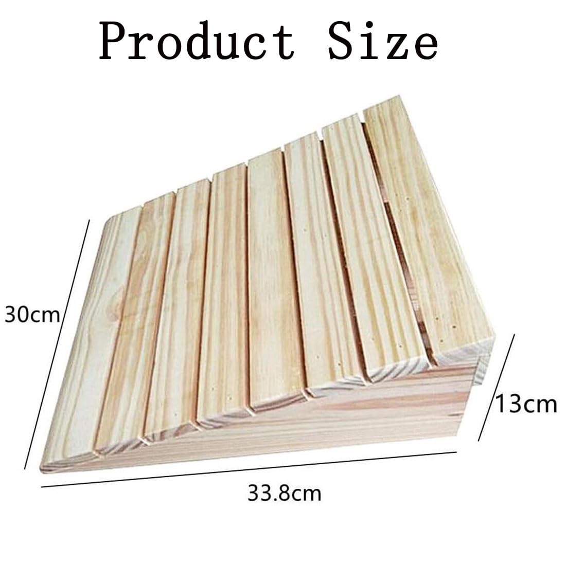 Rampa De Umbral,Rampa Acceso Coche Portátil,Rampas De Bordillo,Rampa para Silla De Ruedas,Molduras De Madera Listones para Puerta, Escaleras,Escalones,33.8 * 30 * 13CM