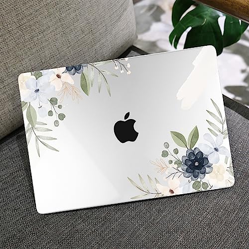 Image of MEEgoodo for M5 /M4 /M3 /M2 MacBook Air 15 inch Case 2026 2025 2024 2023, Case Fit Model (A3448 /A3241 /A3114 /A2941) for MacBook Air 15.3 inch, Vintage Floral