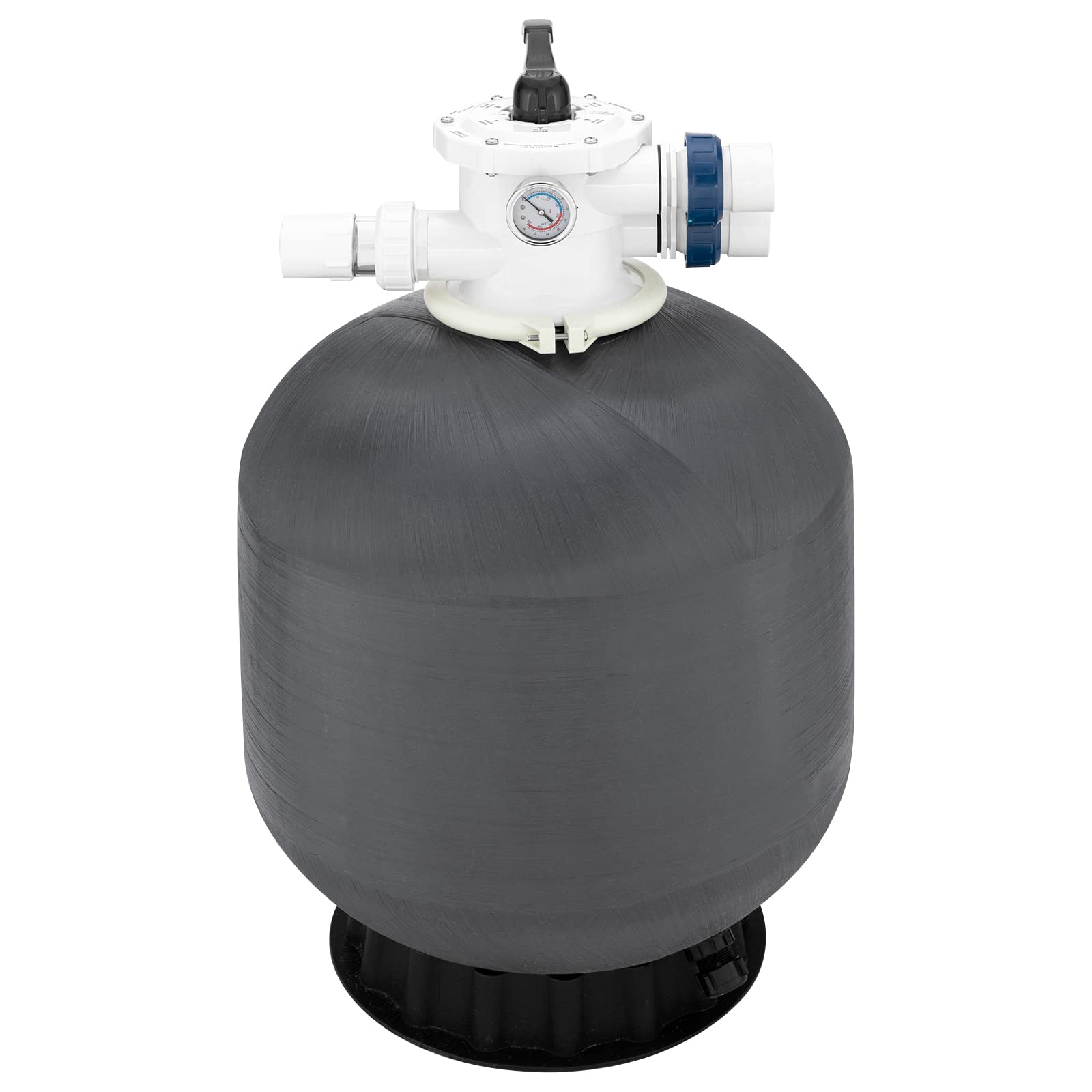 TUFFIOM 18 Inch Sand Filter for Above Inground Pools, Pool Sand Filter with 7 Way Multi-Port Valve, Fit 1HP Water Pump, Up to 17,000 Gallons,Top Mount