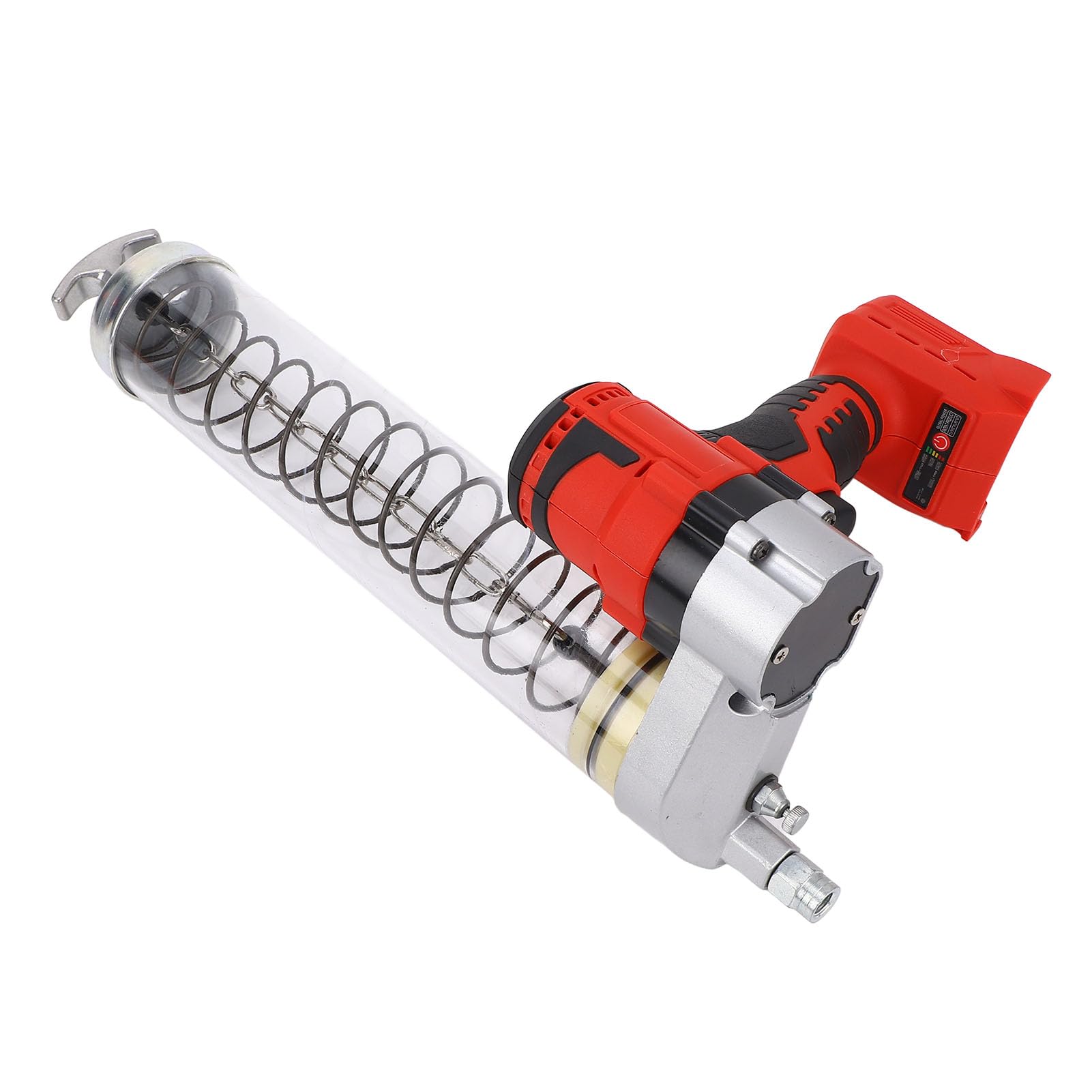Cocoarm Pistola de Engrase Eléctrica ABS Pistola de Engrase Eléctrica Inalámbrica Motor sin Escobillas de 12000 PSI Manguera LED de Flujo Ajustable para Taller Fábrica Uso en Exteriores para Batería