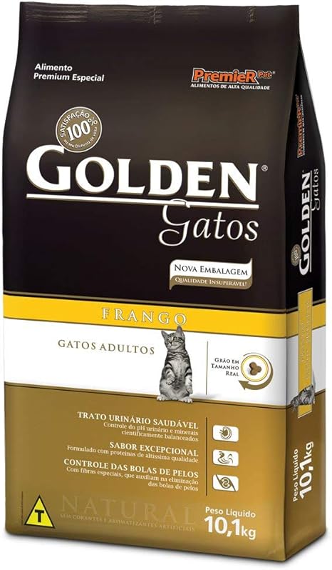 Ração golden gatos frango 10kg Clearance