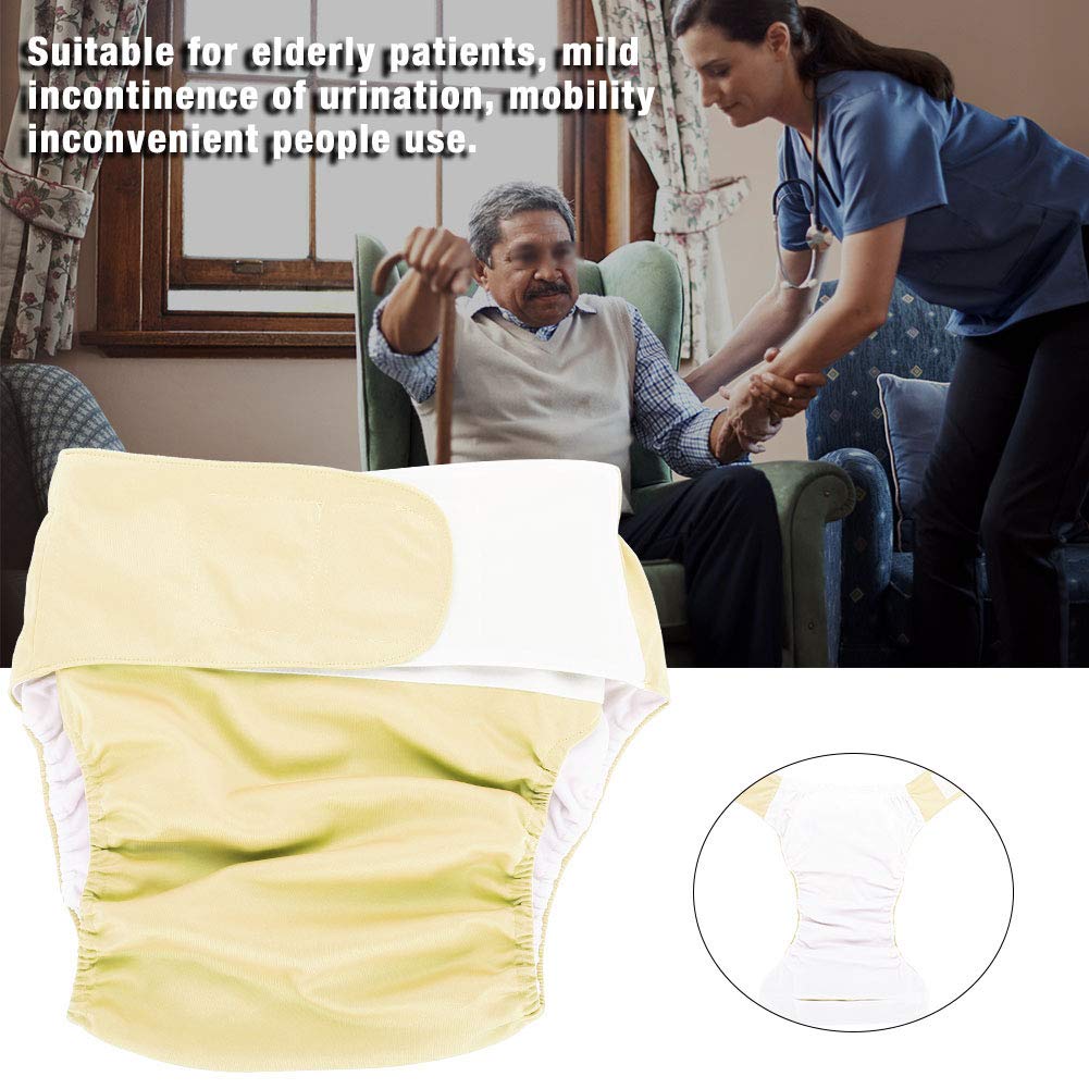 Couche Femme, Pannolini per Adulti con Pannolino Grande Regolabile Donna Blue305 Pannolino di Stoffa per Adulti Riutilizzabile Lavabile (giallo 102)
