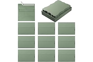 100 Pack A7 Envelopes with Colorful Blank 5 x 7 Cards