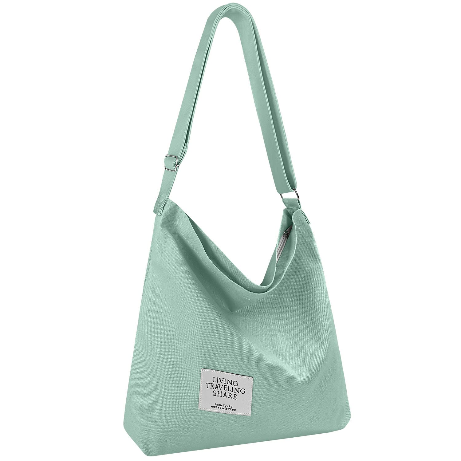 NdenoWomens Canvas Shoulder Bags Crossbody Hobo Tote Bags Large Handbags Casual Shopping Work Travel Bag