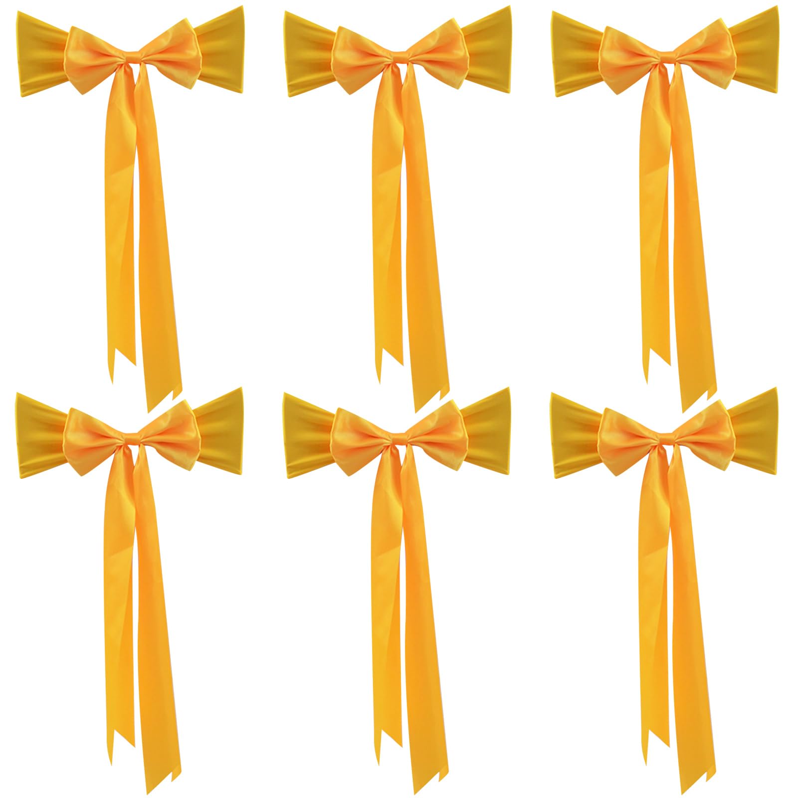 Hsioluted Chair Back Cover Chair Ribbons with Extended Tail Ribbon for Wedding Enhances Event Space Decoration Decorations