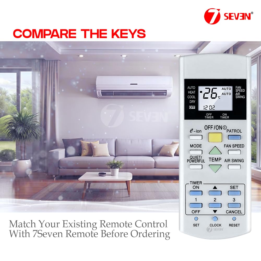 Review 7Seven® Compatible For Panasonic Ac Remote Original 29A 1 Review 7Seven® Compatible For Panasonic Ac Remote Original 29A