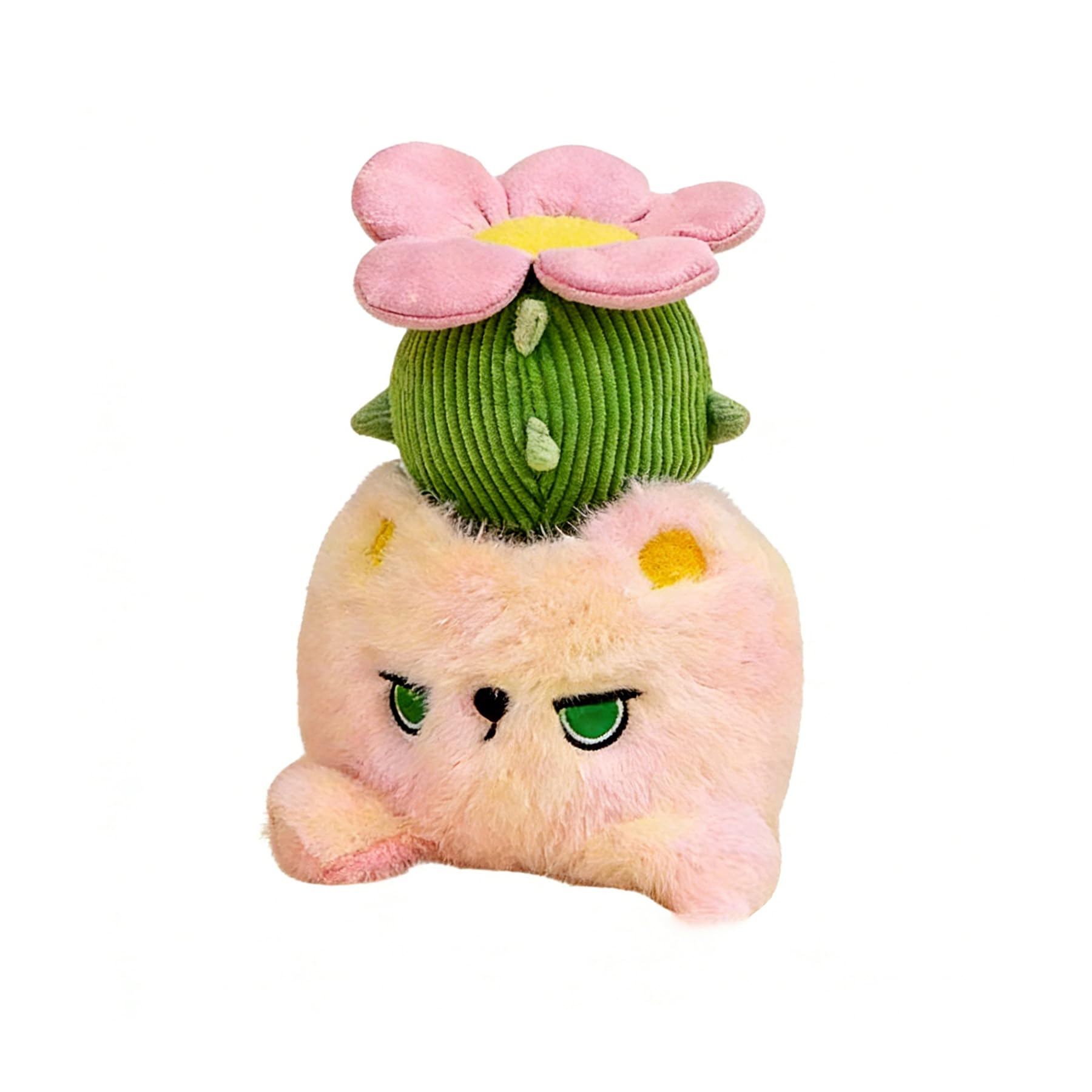 Cat Potted plant plush toy creative ornament birthday gift Cuddly Super Soft Cute Detachable design Stuffed Built-in fragrance Funny Desktop Home Decor Girls Boys Gift Christmas - 17cm Cactus