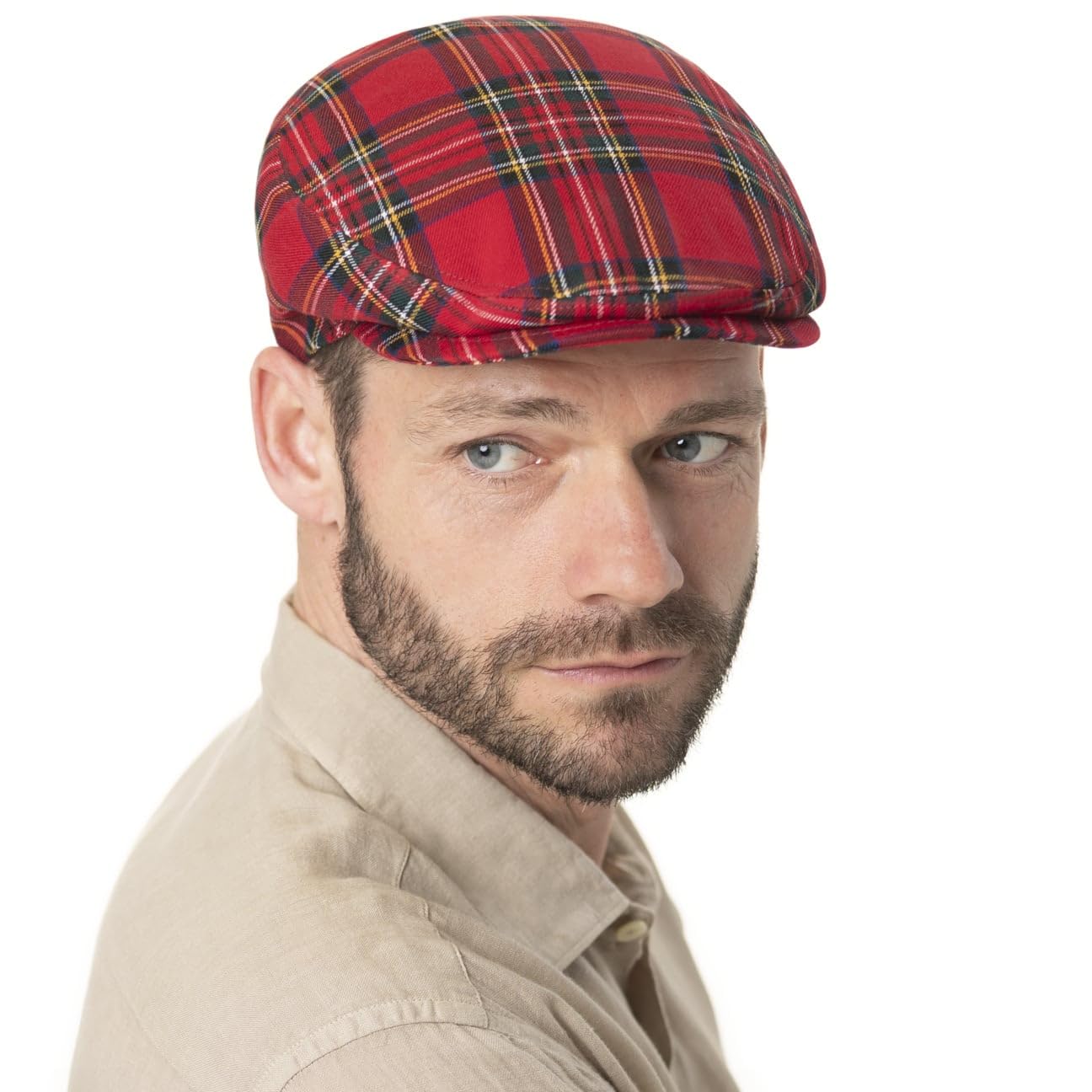 Lipodo Kaszkiet Kobiety Tartan Schottenkaro