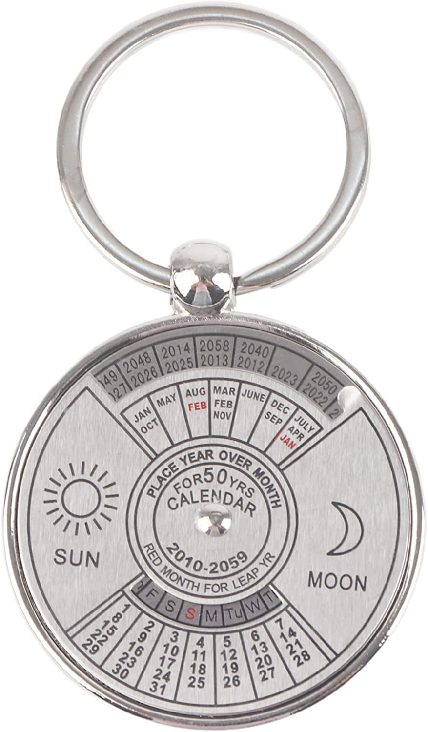 Contacts Stainless Steel Keychain Holder for Men and Women