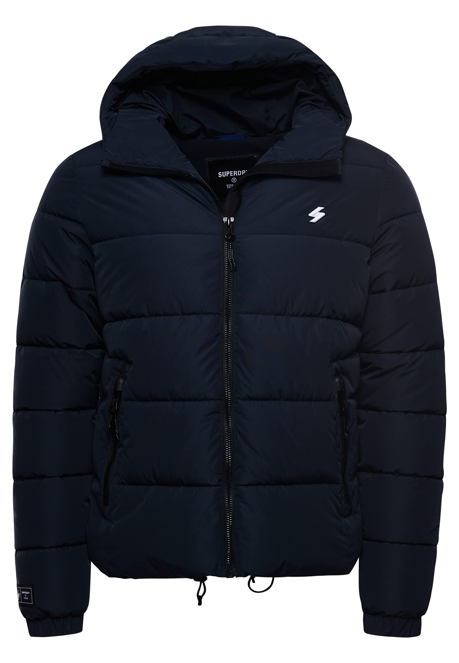 Superdry Men's Hooded Sports Puffer Jacket, Eclipse Navy, XXL