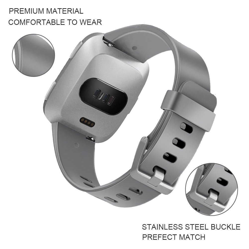 XFYELE 5er Pack Nylon-Armbänder Für Fitbit Versa / Versa 2 / Versa Lite – Verstellbar, Atmungsaktiv