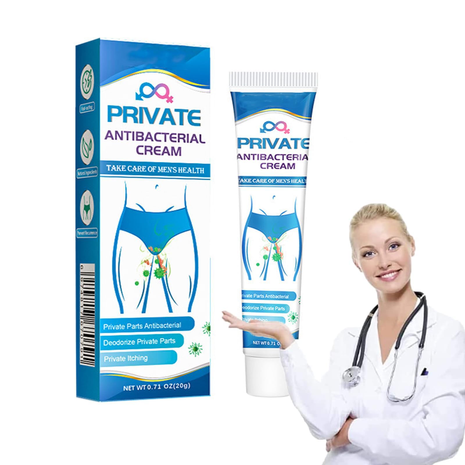 Antibacterial Cream for Psoriasis and Eczema Antifungal Cream,DermXpert Jock Itch Treatment Cream, Safer Herbal Ingredients Quickly Relives Itching for Face & Body, Suitable for All Skin Types