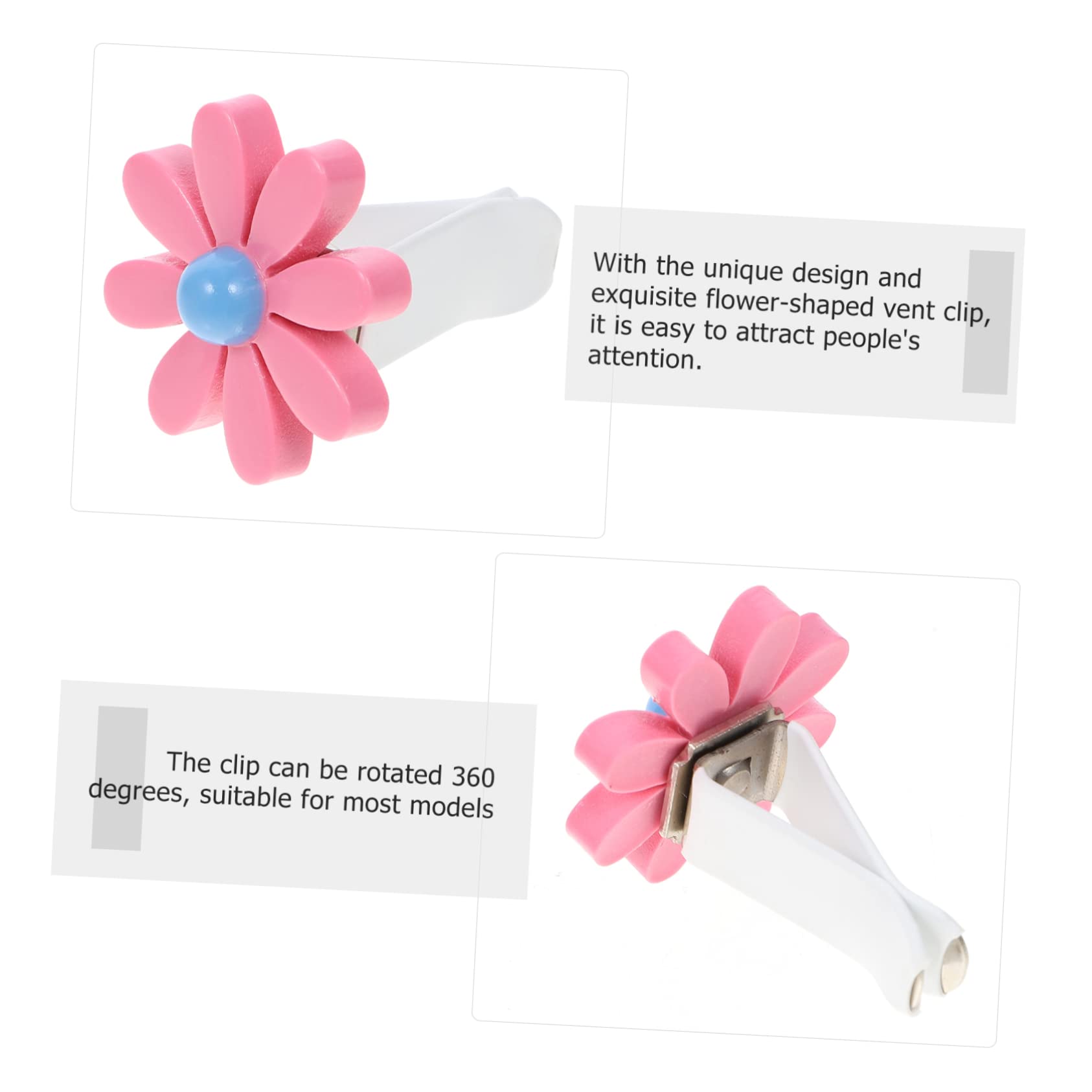 GLEAVI 33pezzi Clip Decorativa Per Auto Con Fiorper Diffusore Aromatico Accessori Per Interni Auto Compatibile Con Tutti Modelli Di Venti Aria Design Unico Per Atmosfera e Vivace