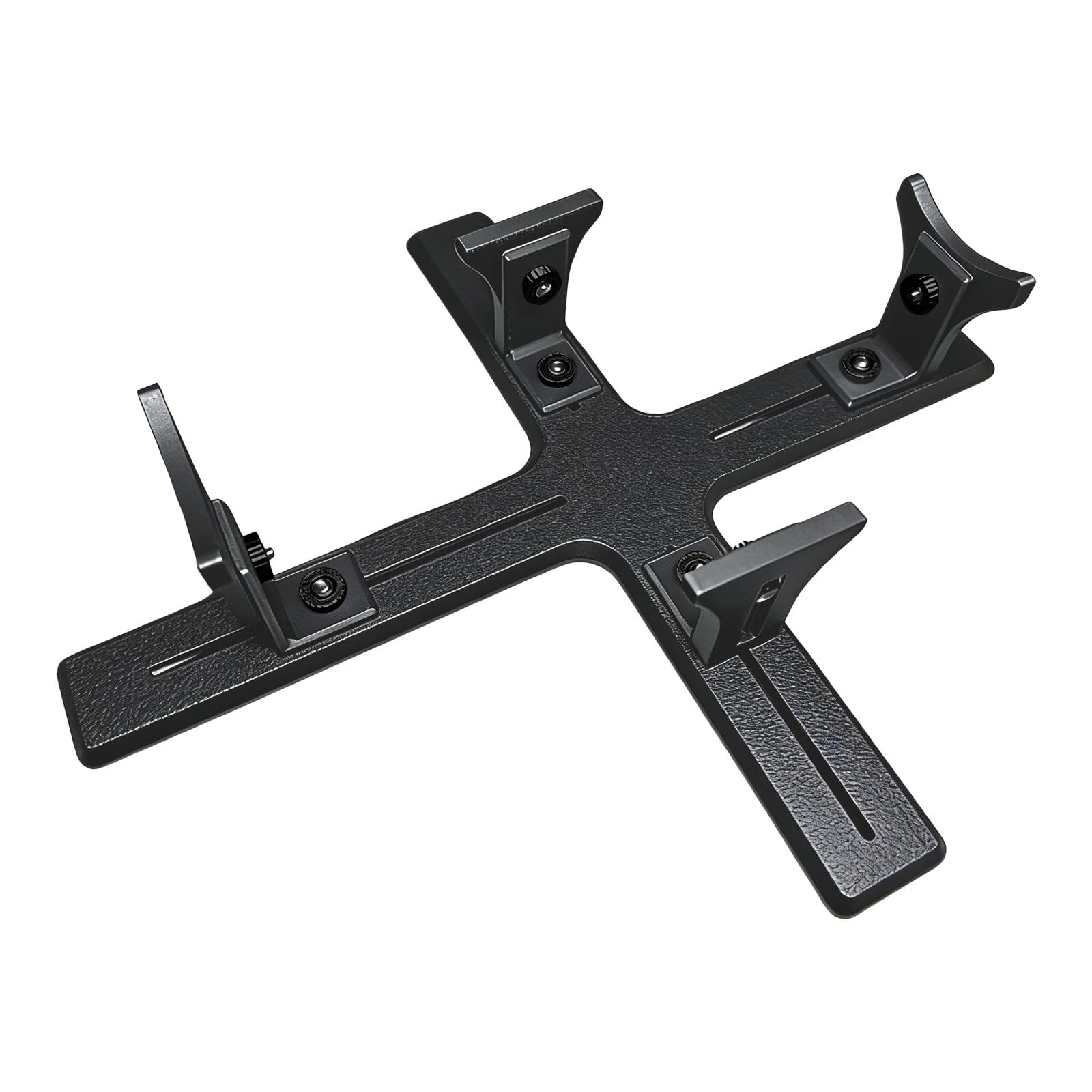 Perfeclan Model Aircraft Painting Stand Base Auxiliary Tool, Display Stand for Model Airplanes, Planes Making and Painting Work Stand, Easy to Assemble, Model Jig for Spray Work, Classic Black