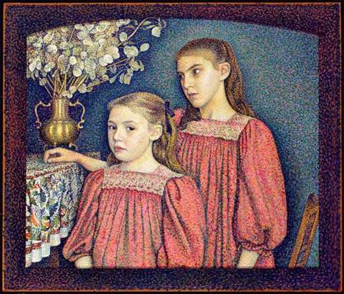 Poster le due sorelle Georges Lemmen, lienzo decorativo de 60x90cm para casa u oficina