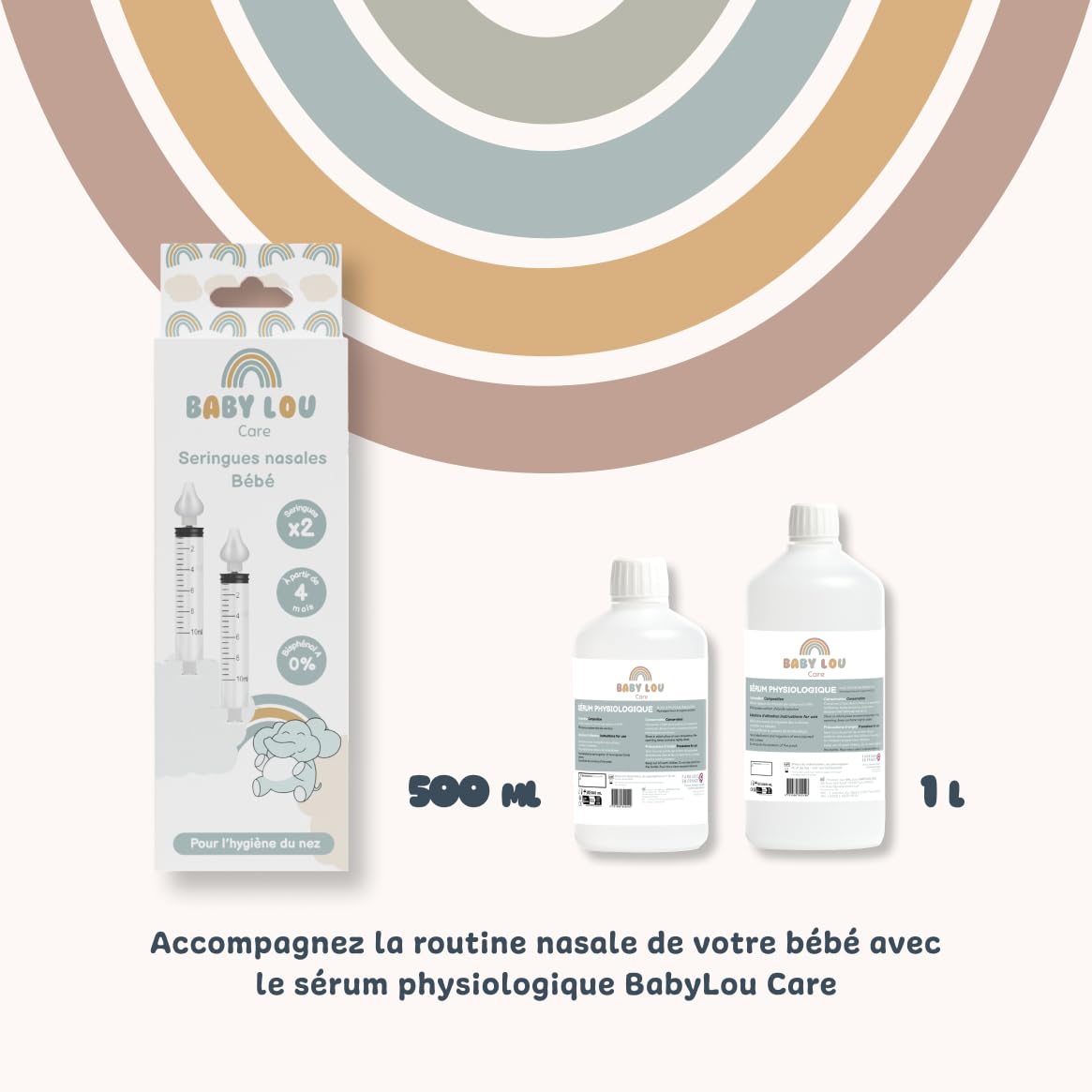 Seringues nasales bébé lot 8 pièces irrigation nez réutilisable sans BPA dès 4 mois