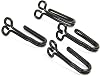 German WWII Tunic Aluminum Belt Hooks- Black Set of 4