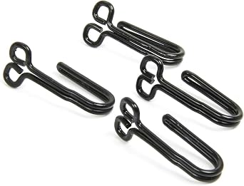 German WWII Tunic Aluminum Belt Hooks- Black Set of 4